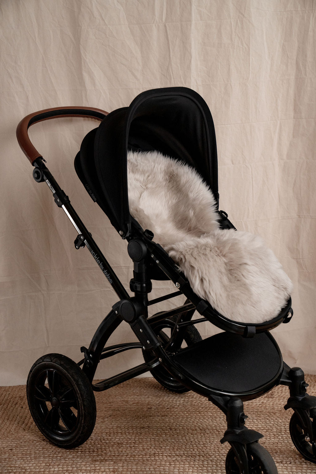 Baa Baby Sheepskin Buggy & Bugaboo™ Style Liner - Latte Long Hair